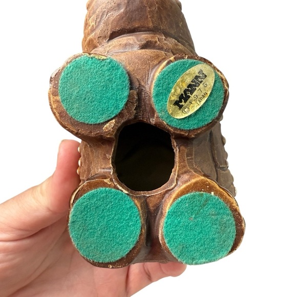 VINTAGE Rare Rhino Ceramic Rhinoceros 1976 Figurine Japan Mann MCM Animal Decor - Picture 5 of 10